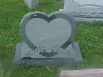 #10- 2-0 Gem Mist Slant - Western style heart shape slant on a base.